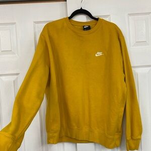 Nike Men's Mustard Crewneck Sweater